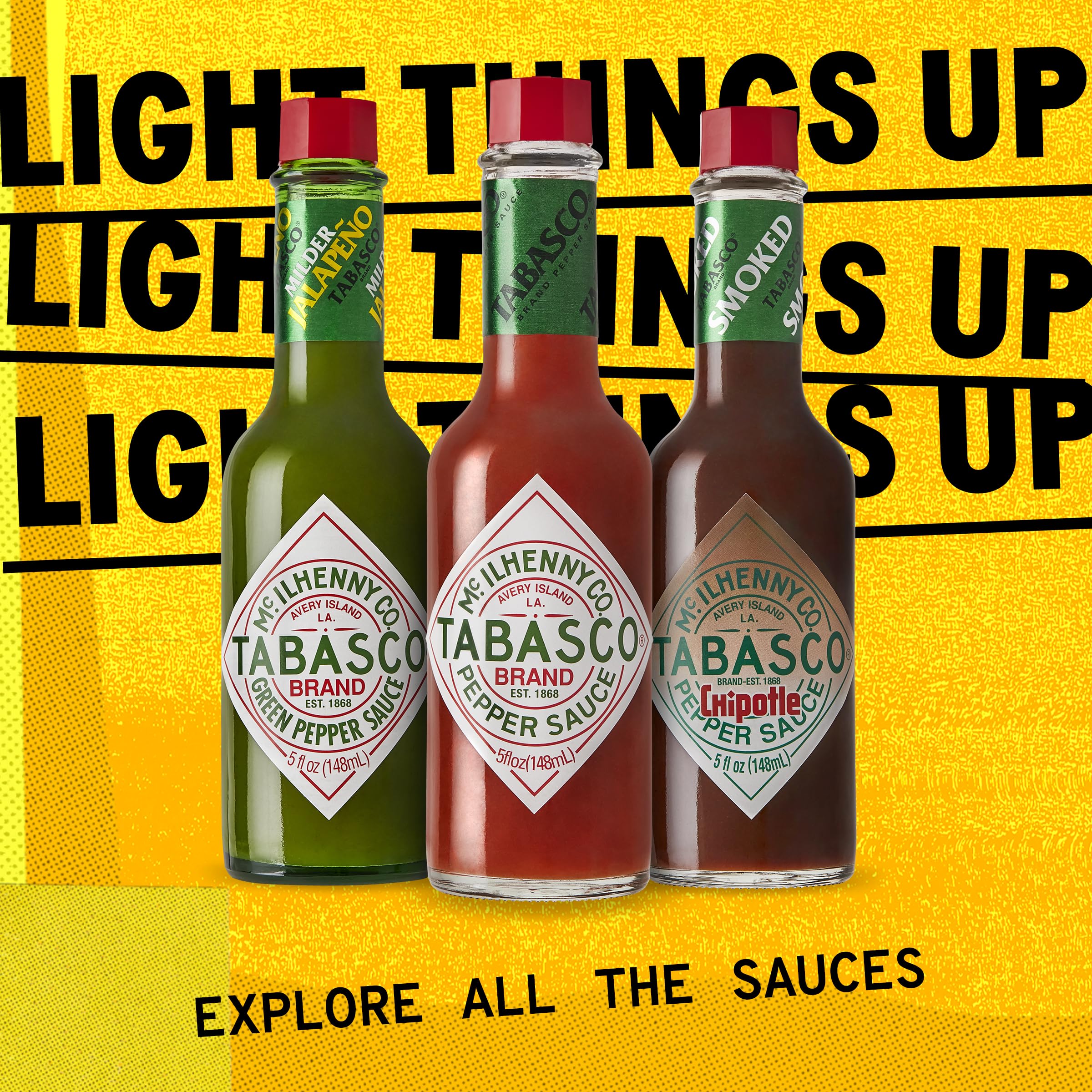 TABASCO Habanero sauce marinade gloss on a prepared dish.