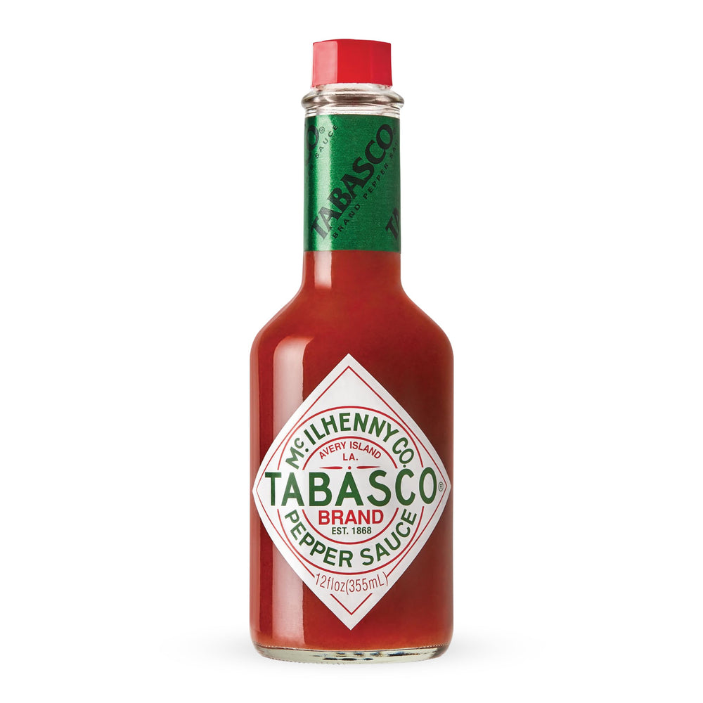 TABASCO Original Red bottle front view, ideal for spicing breakfast dishes