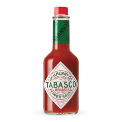 TABASCO Original Red bottle front view, ideal for spicing breakfast dishes
