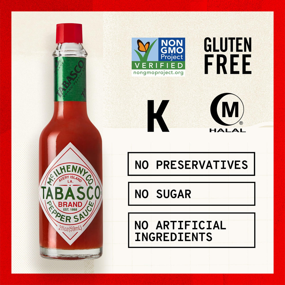 TABASCO Original Red Sauce on tacos boosts flavor.