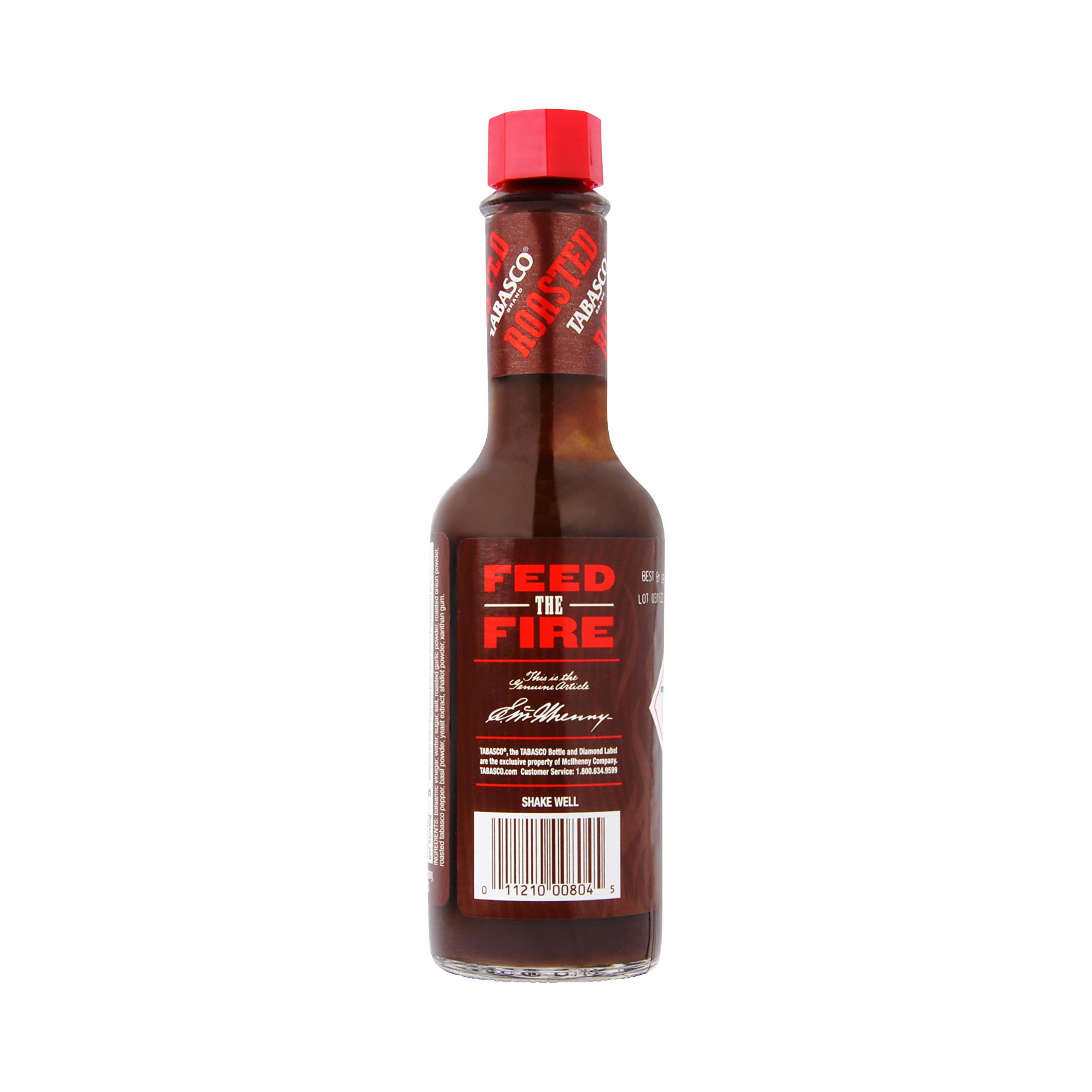 TABASCO Roasted Pepper Sauce close-up highlighting glossy, smoky sauce.