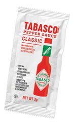 TABASCO sauce lunchbox-ready portion packet for on-the-go flavor