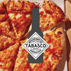 TABASCO Scorpion Sauce bottle on counter ready for bold cooking.
