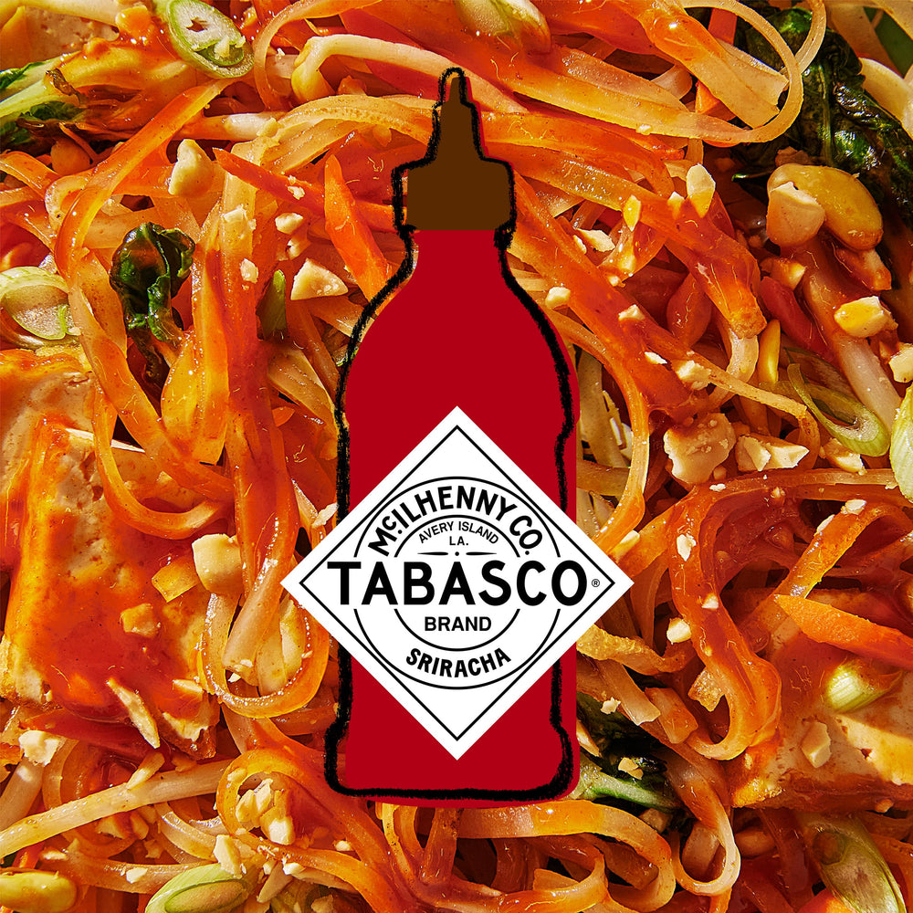 TABASCO Sriracha 11 oz bottle on kitchen counter ready to spice meals.