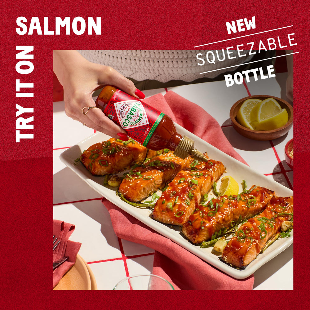 TABASCO Sriracha bottle beside Asian-inspired sauces for flavor boost.