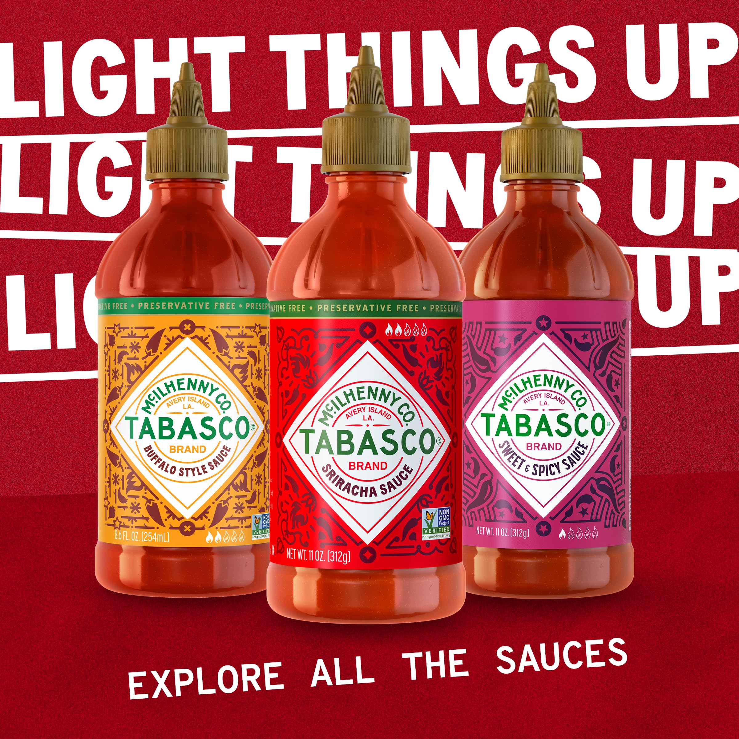TABASCO Sriracha 20oz pack provides ready-to-use heat for sauces