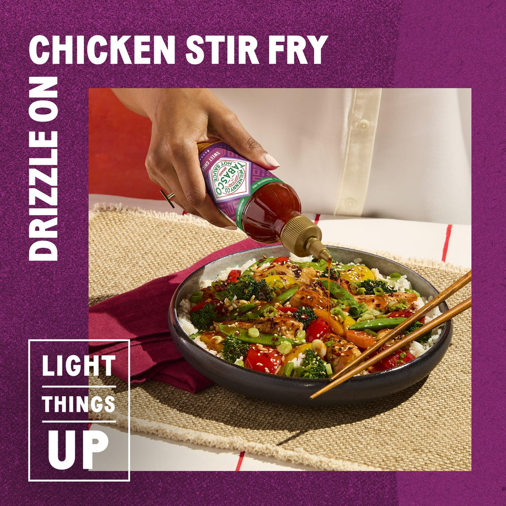 TABASCO Sweet Chili Sauce noodles dish for quick flavor lift.