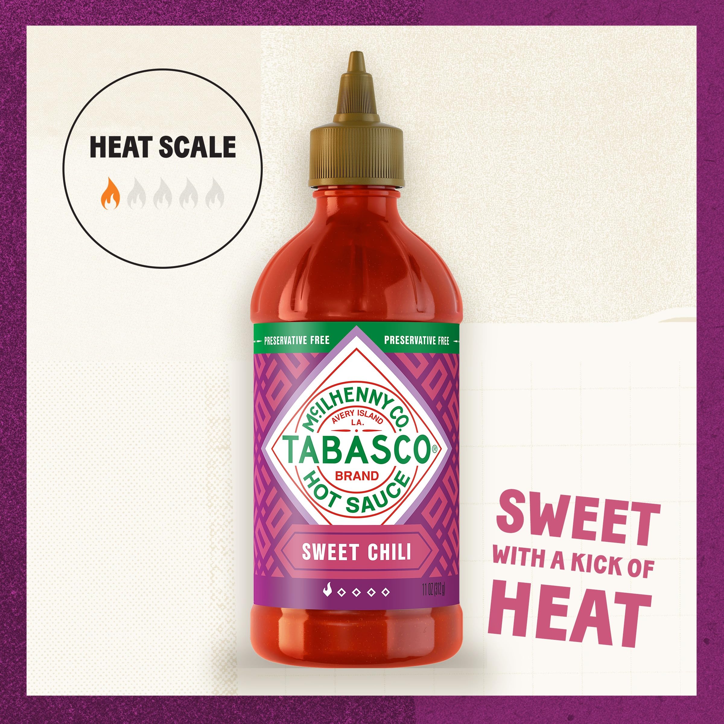 TABASCO Sweet Chili Sauce dipping plate shot ideal for fried snacks.