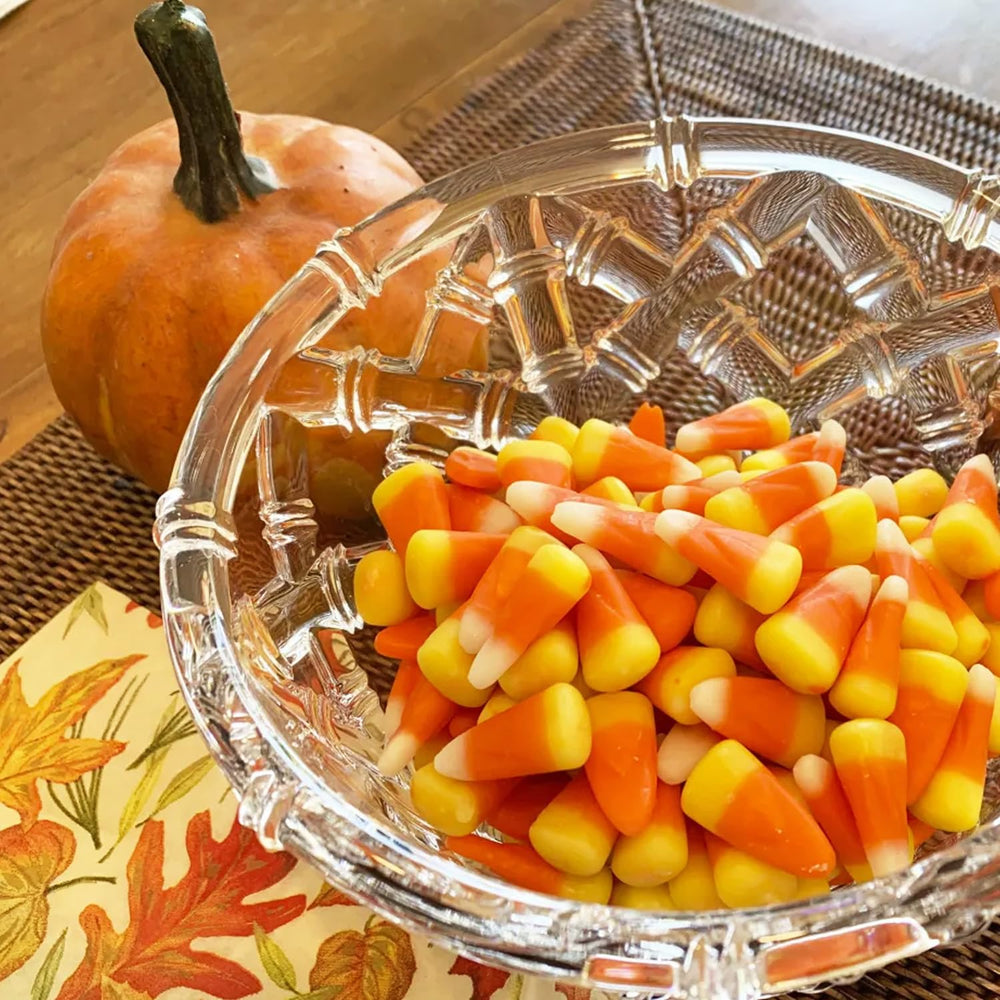 Taboom candy corn as a dessert topping for cupcakes and pies.
