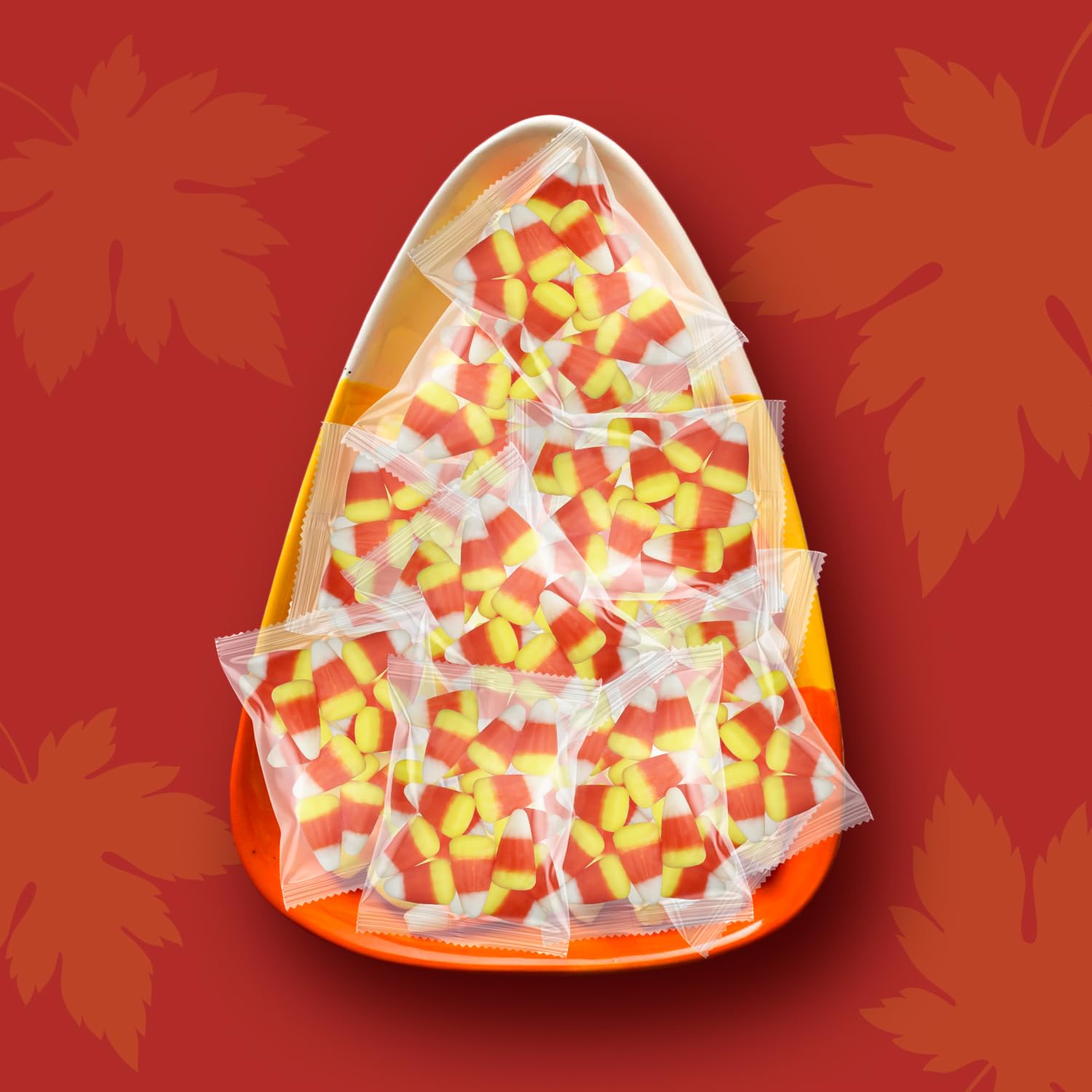 Taboom candy corn tri-color mini bag ready for classroom handouts.
