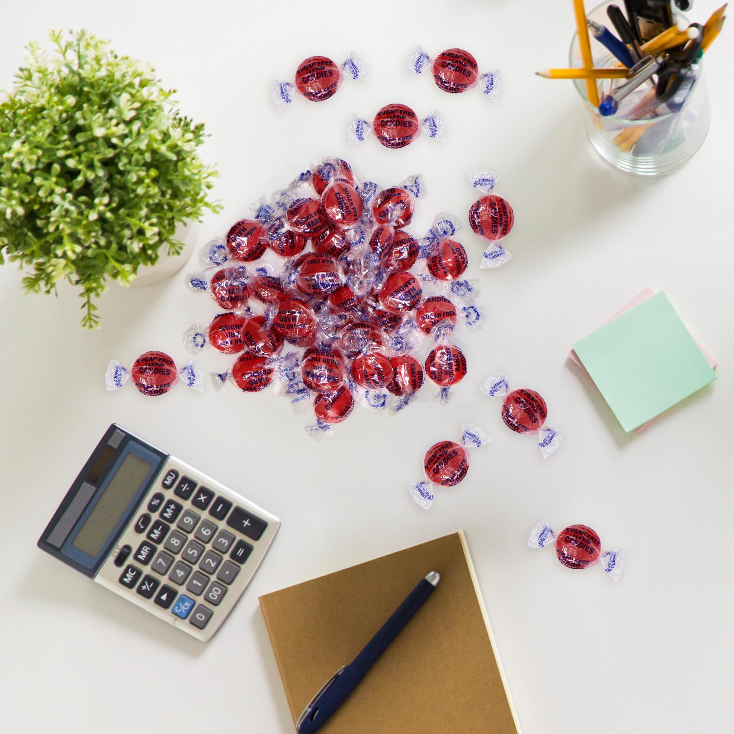 Taboom candies arranged in a candy dish for parties