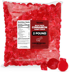 Taboom cinnamon hard candy discs bulk pack ready for holiday snacking.