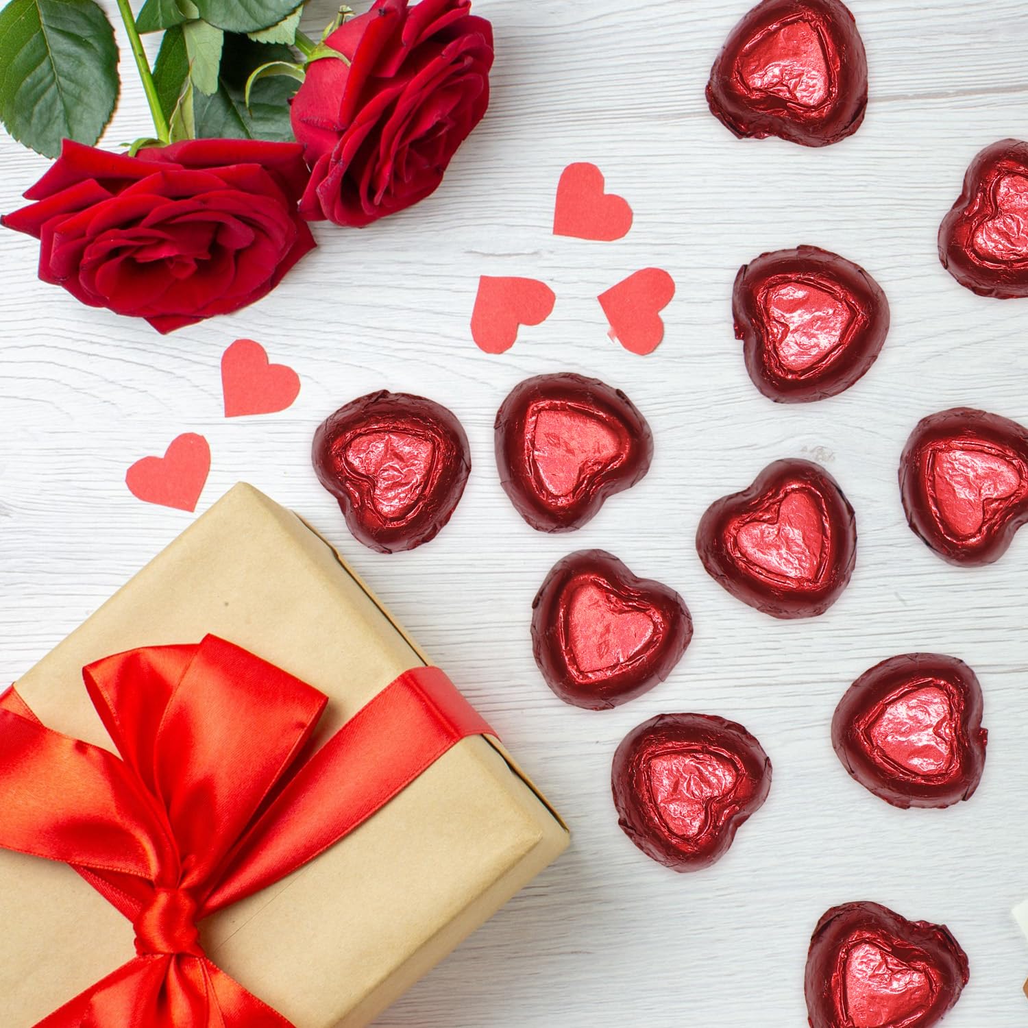 Taboom gift-ready chocolate hearts for gift bags and party favors.