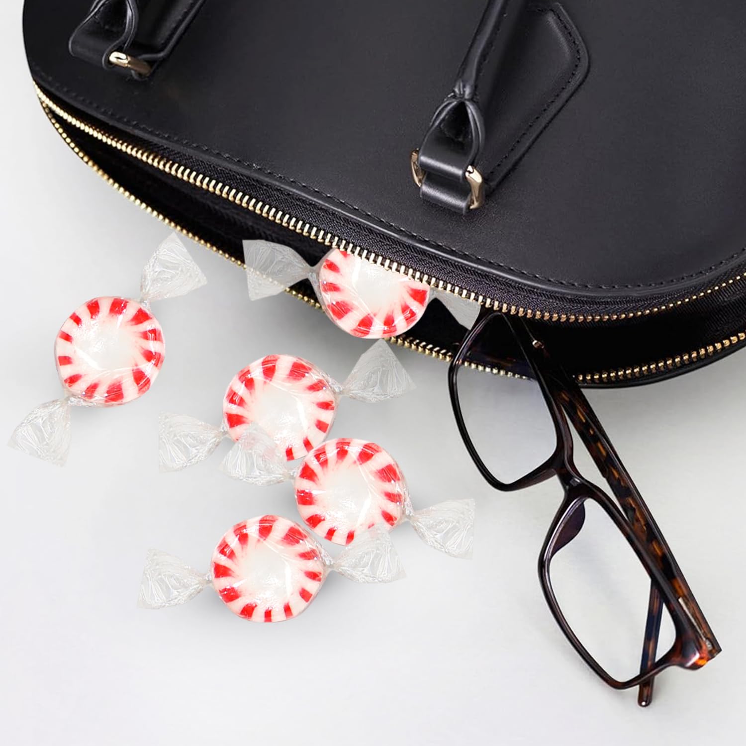Taboom Starlight Peppermints laid out for quick self-serve