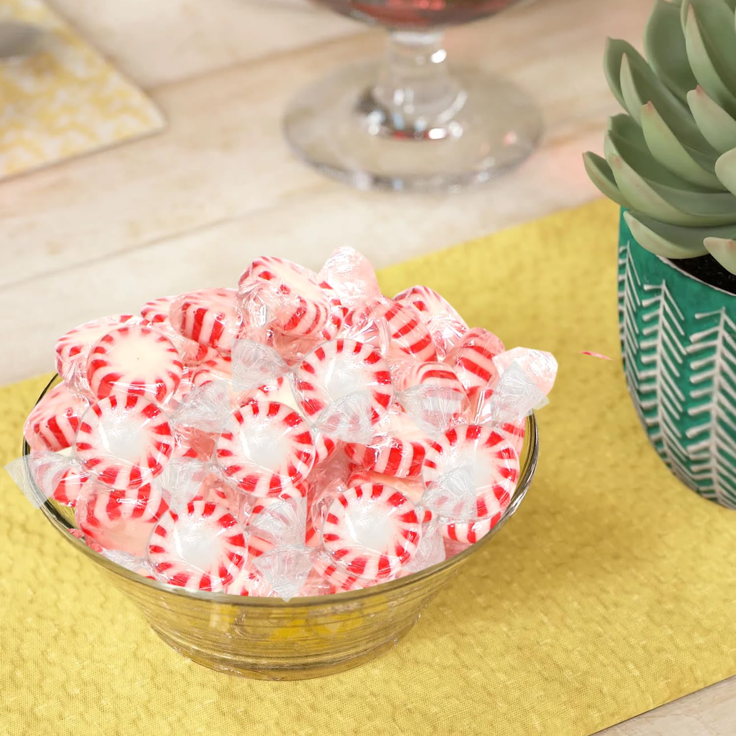 Taboom Starlight Peppermints at a treat station for guests