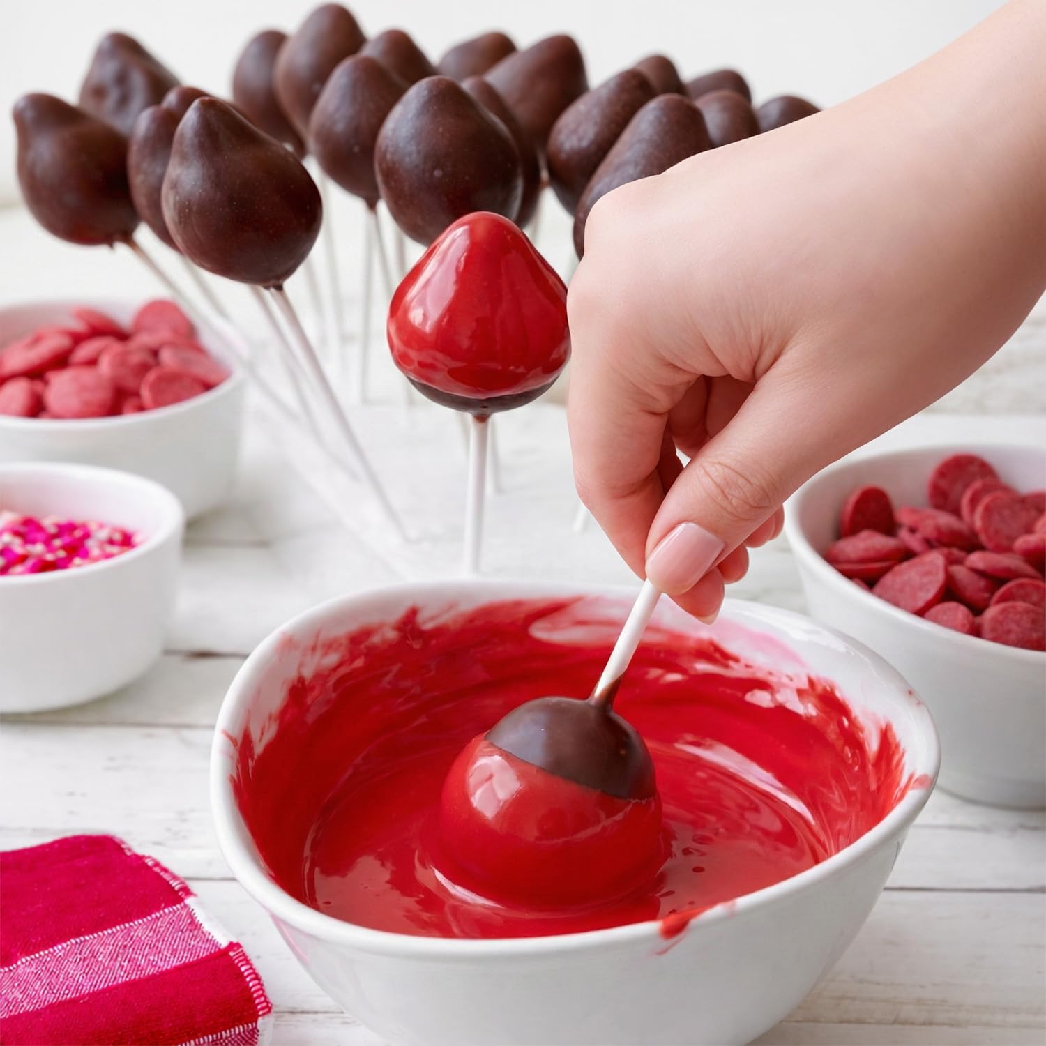 Dipping fruits and cookies with Taboom wafers yields vibrant results.