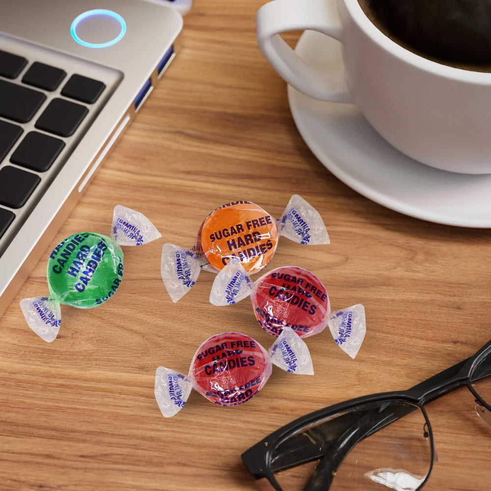 Taboom Sugar Free Hard Candy discs offer a satisfying bite without sugar.