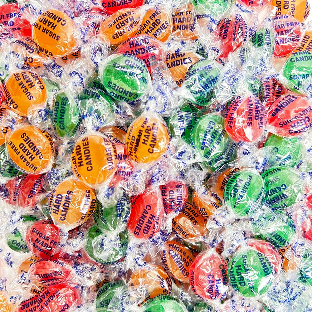 Taboom Sugar Free Hard Candy party favors with festive wrappers.