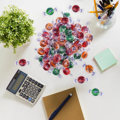 Taboom Sugar Free Hard Candy wrappers are colorful and inviting for sharing.