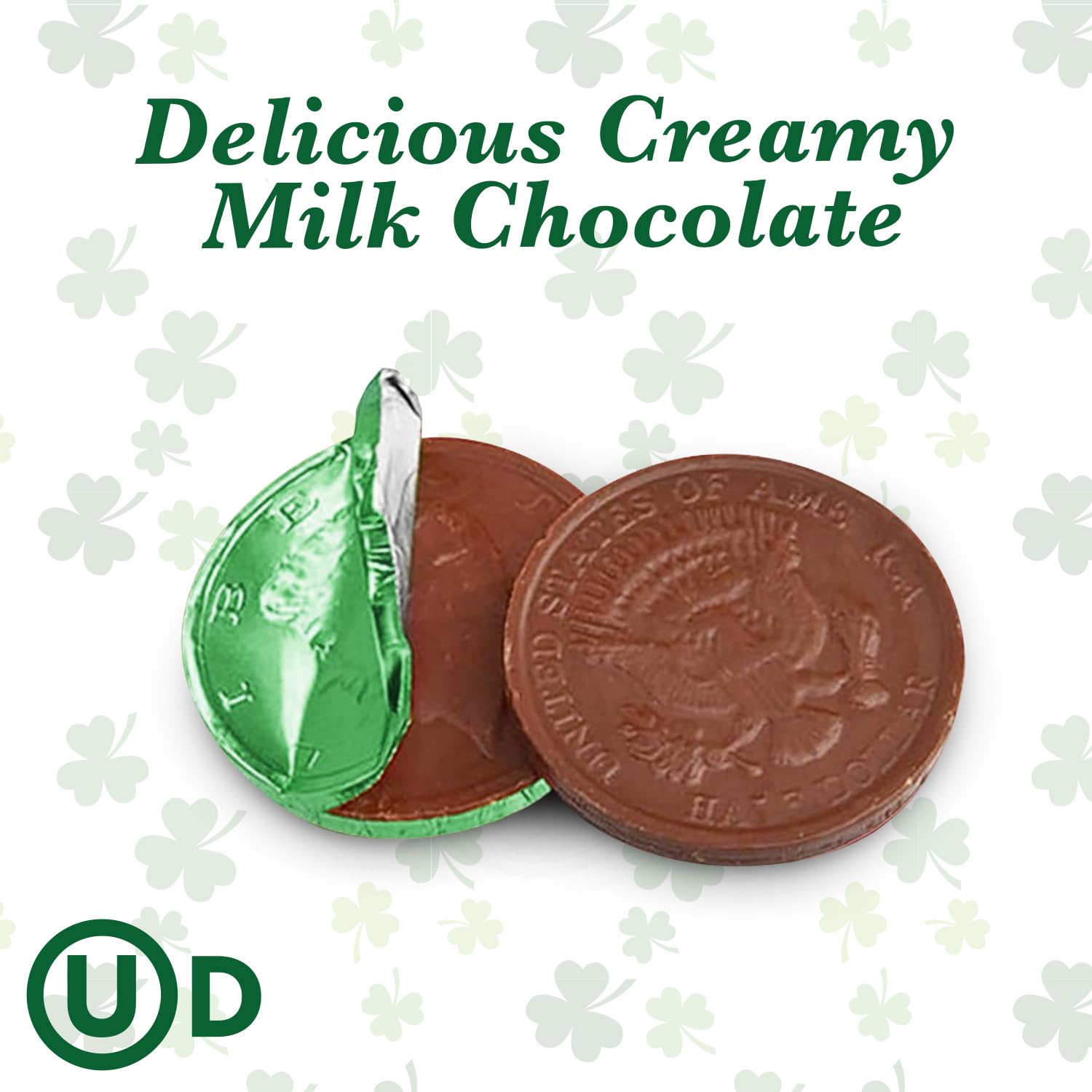 Taboom treasure-hunt setup featuring Belgian Green Chocolate Coins.