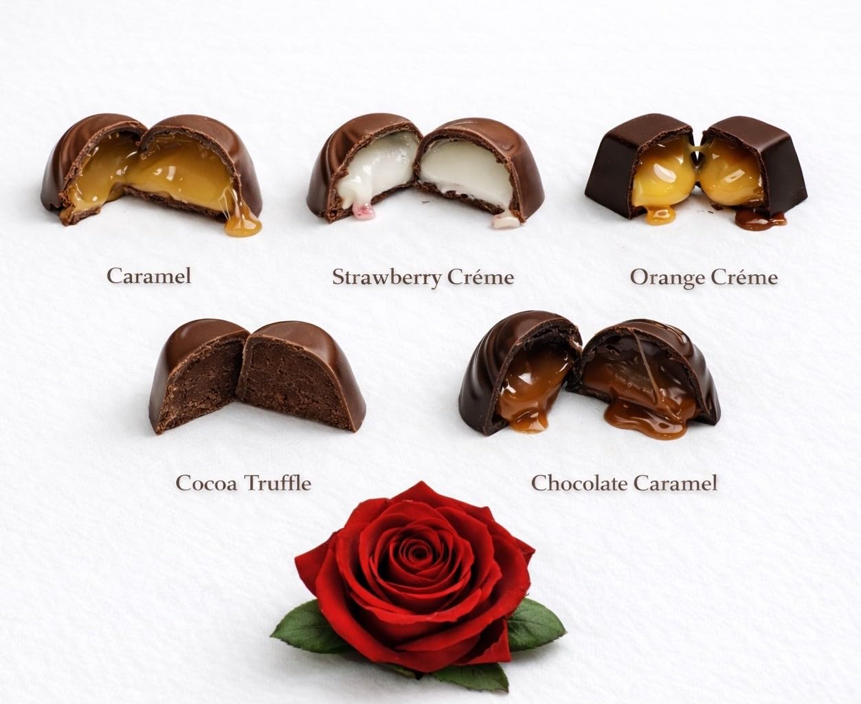 Taboom gift box inside view reveals abundant chocolates for sharing.