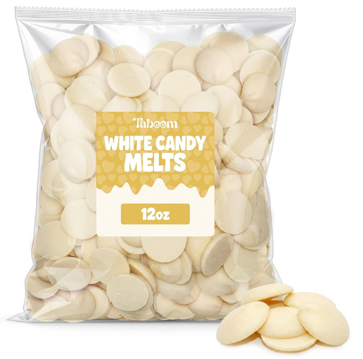 Taboom White Candy Wafer melts: smooth melting action for quick, even coating