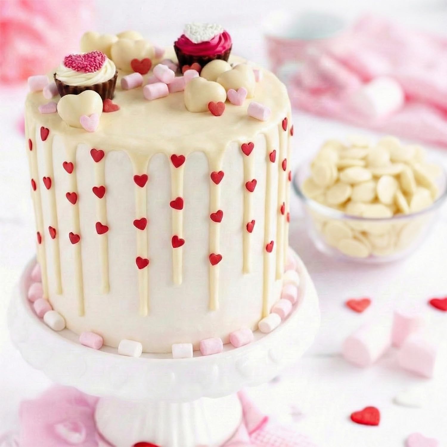 Taboom White Candy Wafer melts create molded treats with glossy, uniform coating