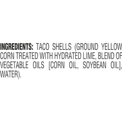Taco Bell Crunchy Taco Shells ready to bake in the oven for quick warmth.