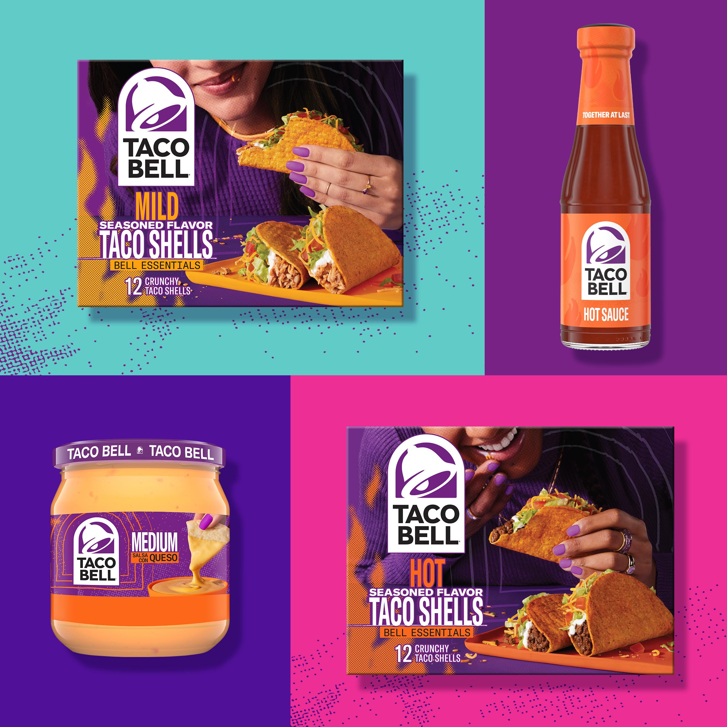 Crave-worthy Taco Bell shells encouraging lively, authentic mealtime moments.