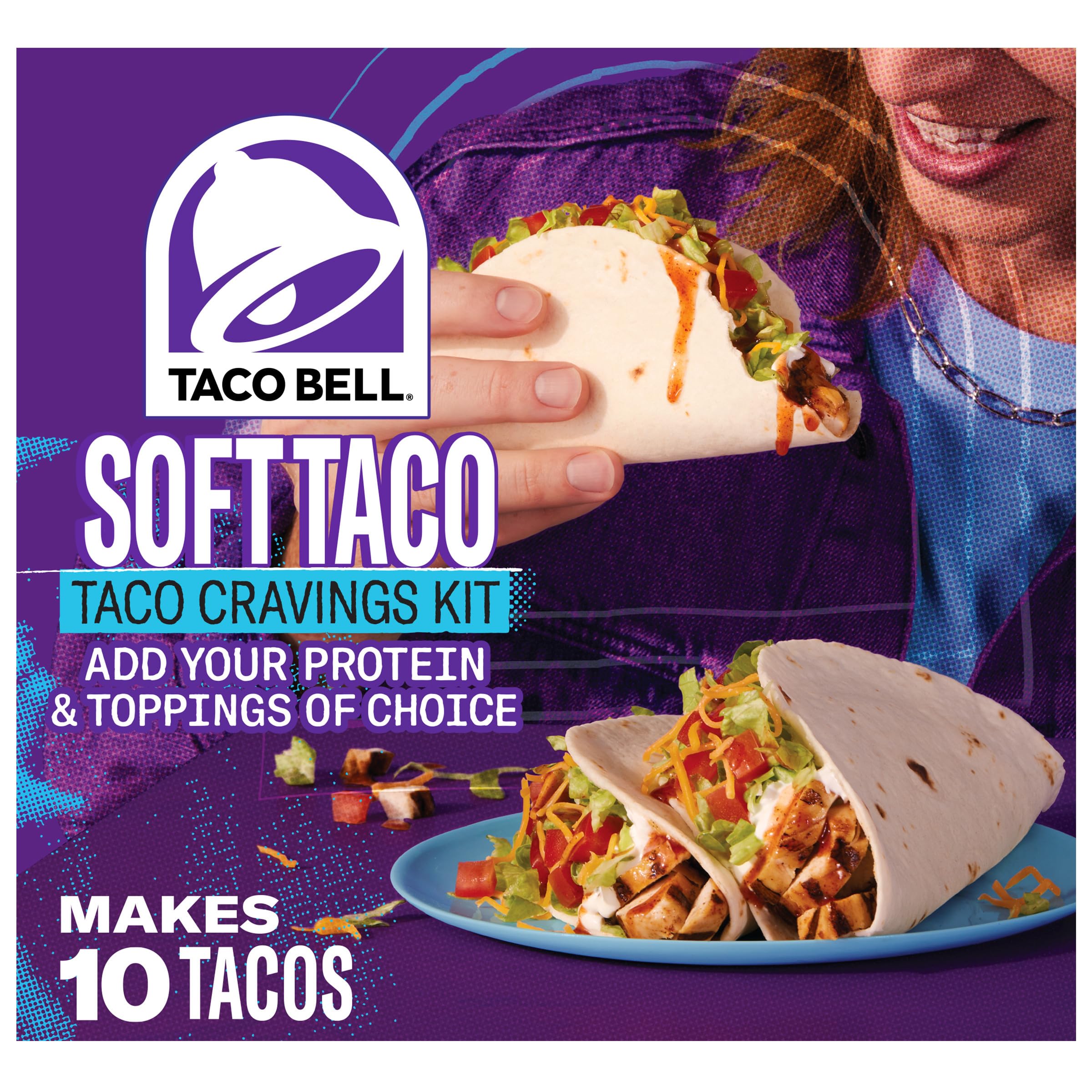 Taco Bell Soft Taco Cravings Kit box ready for quick family dinners.