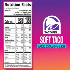 Taco Bell soft tortillas stack, ideal for easy weeknight tacos.