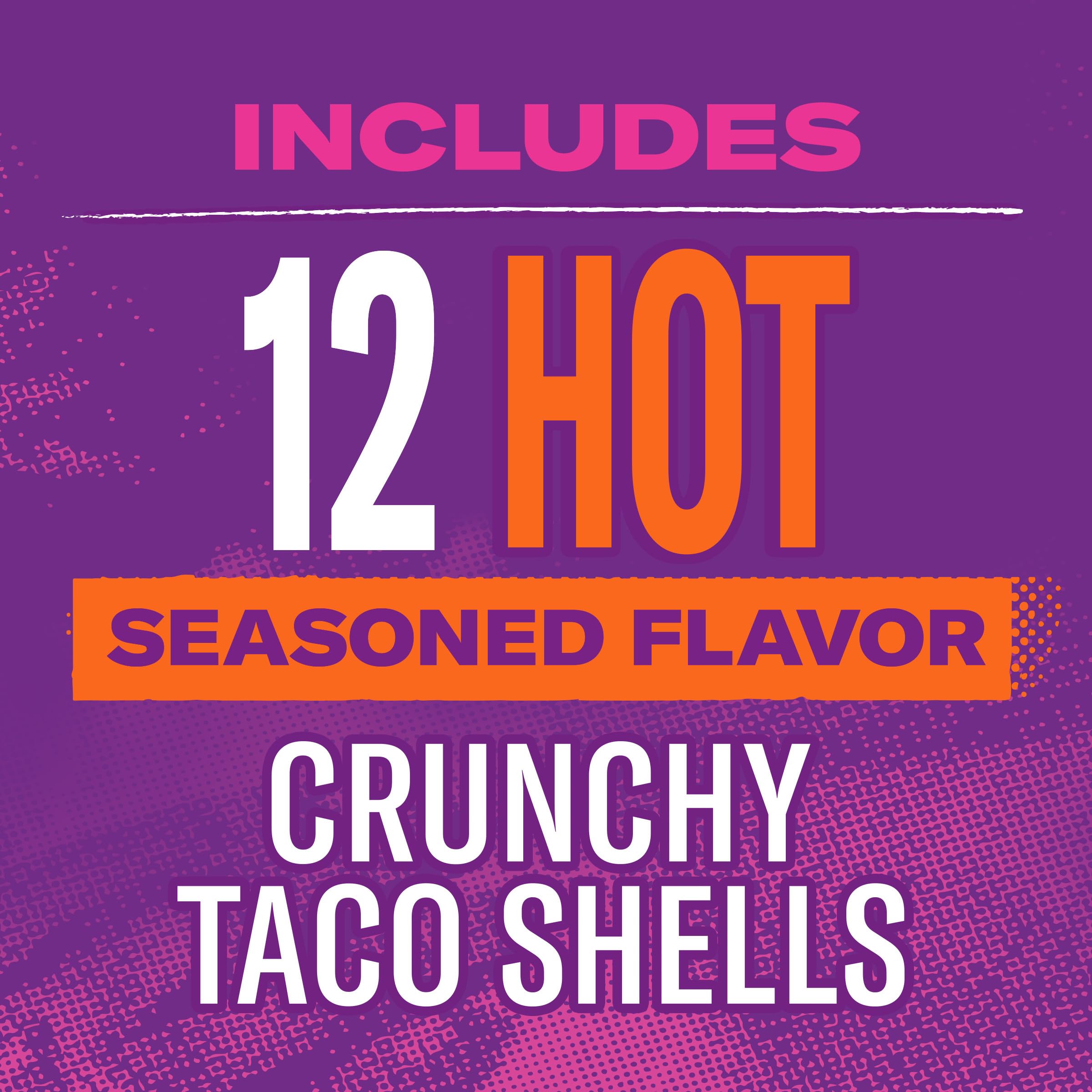 Taco Bell spice-blend coated shells showcasing bold crunch and aroma.