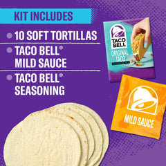 Taco Bell taco seasoning packet to flavor your protein.