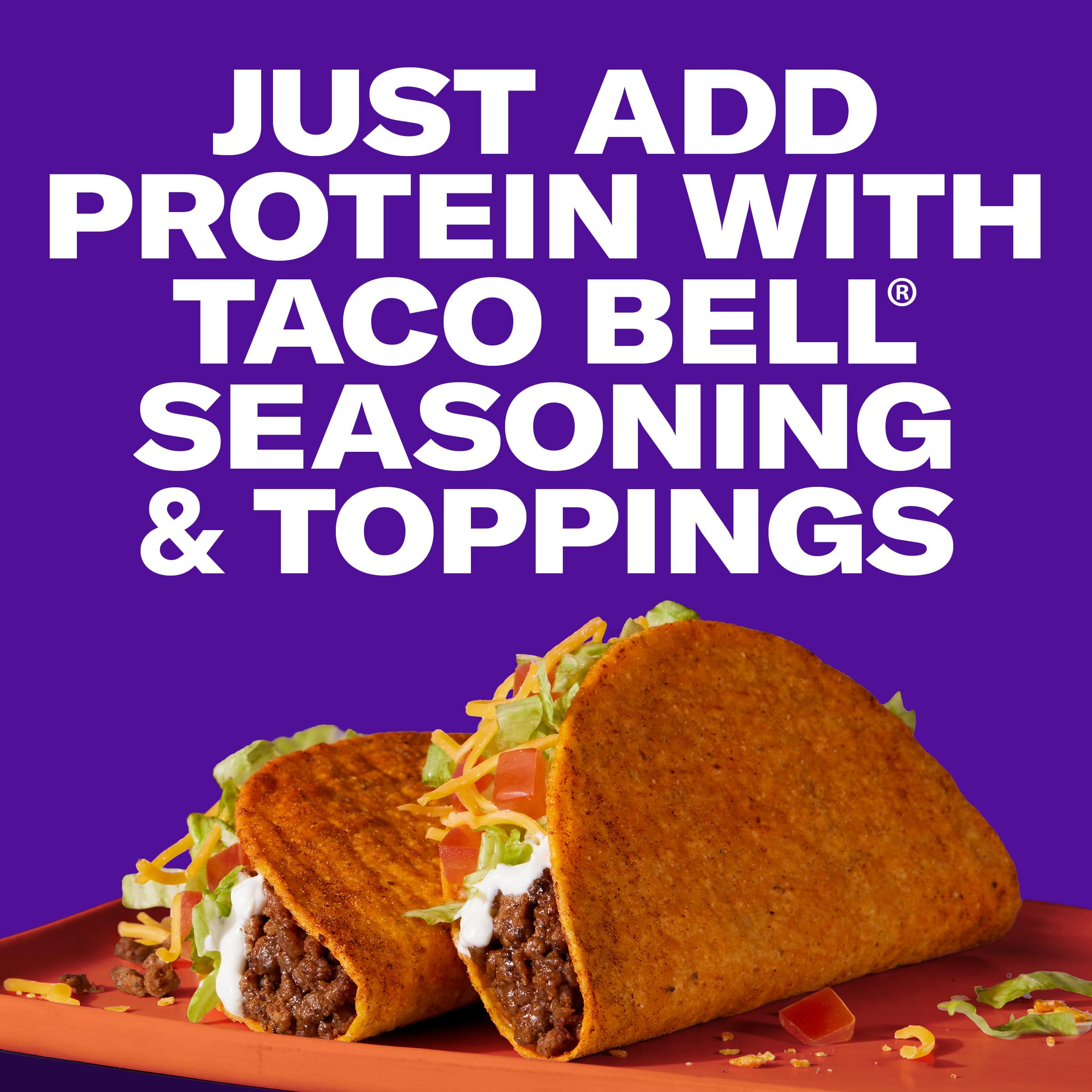 Fresh lettuce, tomato, cheese, and salsa ready to top Taco Bell hot shells.