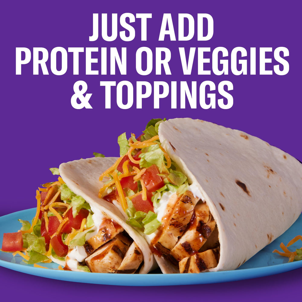 Taco Bell toppings setup for easy taco customization.