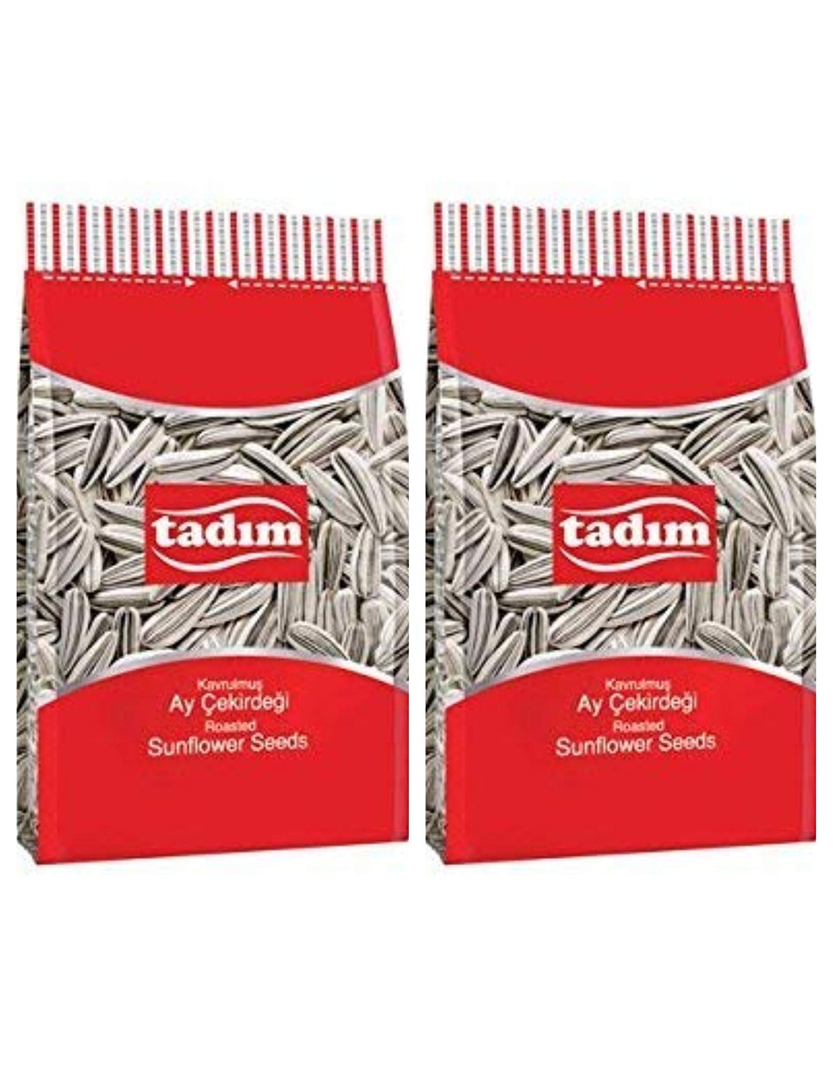 Tadım sunflower seeds roasted in a 12 oz twin-pack for on-the-go snacking