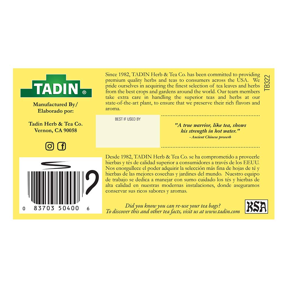 Tadin Lemongrass Tea brewed cup showing crisp finish ideal for year-round sipping.