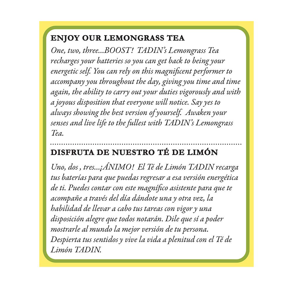 Tadin Lemongrass Tea steeping close-up capturing vibrant notes and aroma.