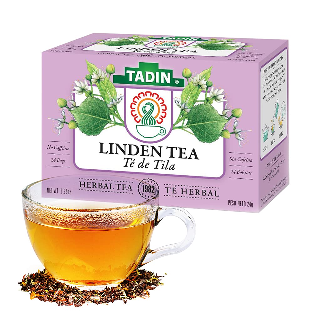 Tadin Tila Linden Tea packaging on shelf for easy selection.