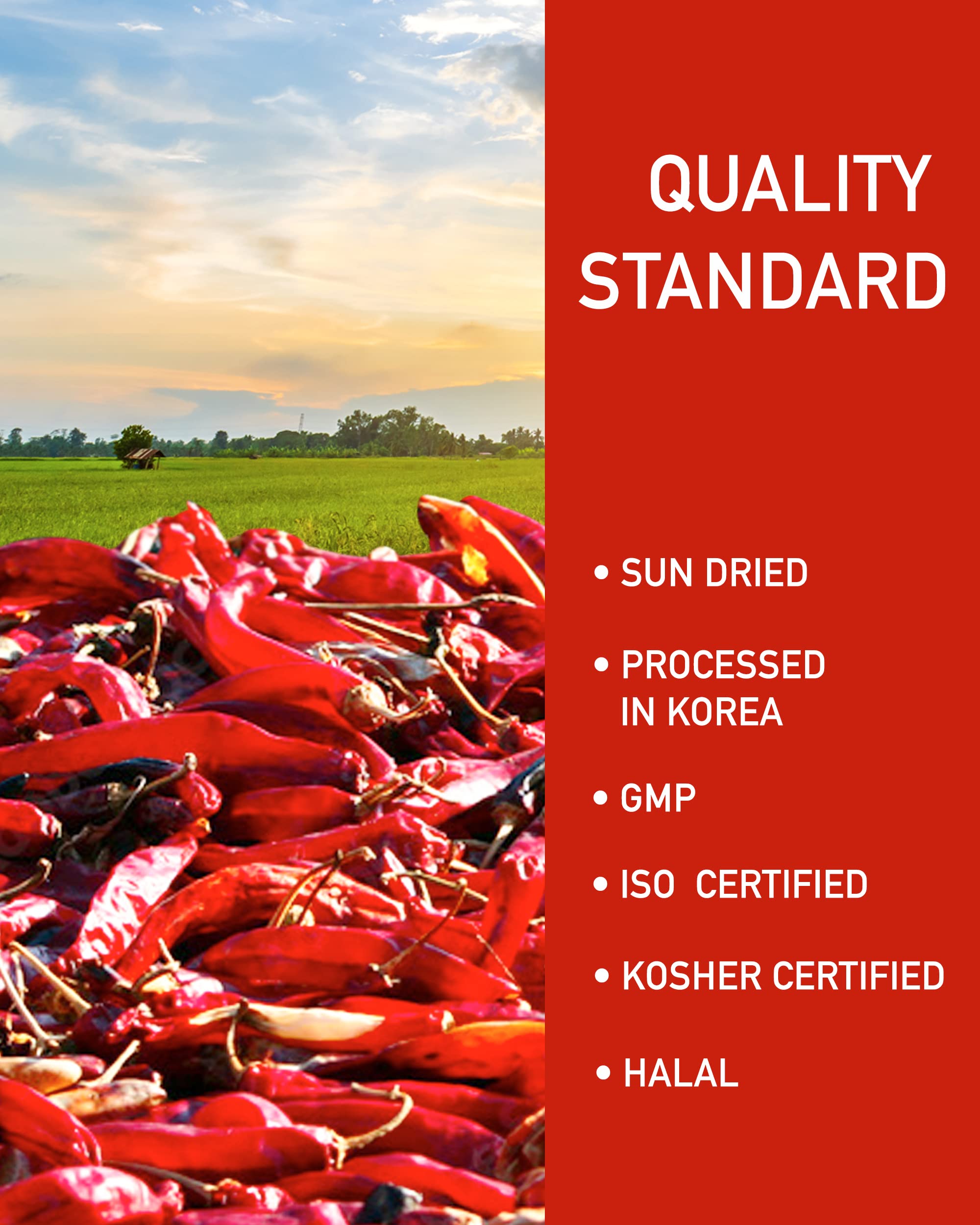 Taekyung premium sun-dried chili with deep color and smoky notes