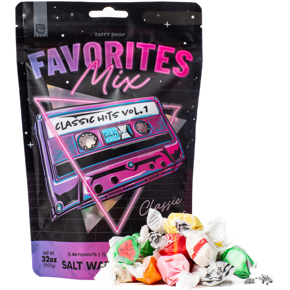 Individually wrapped Taffy Shop Classic Favorites Mix for easy sharing
