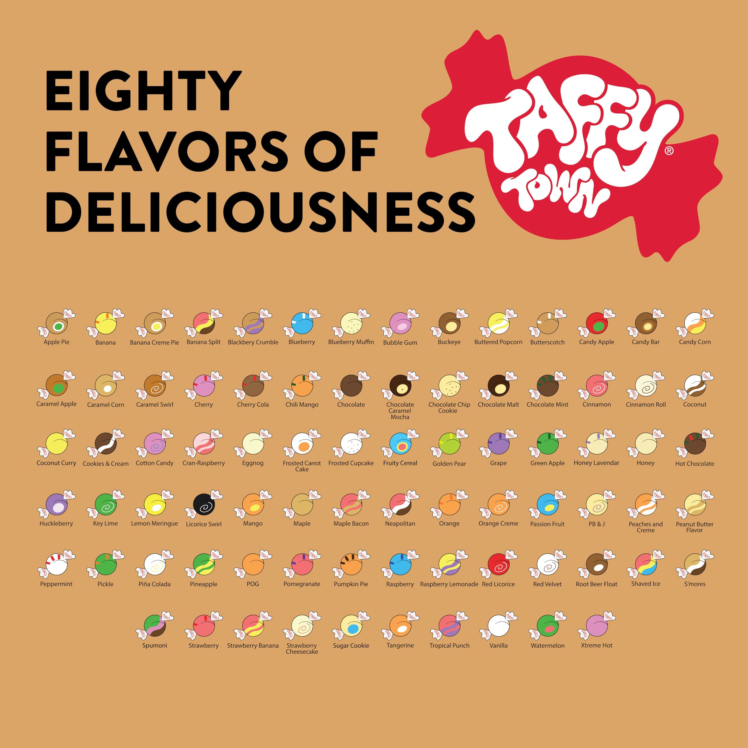 Taffy Town salt water taffy sugar-free variations for lighter indulgence.