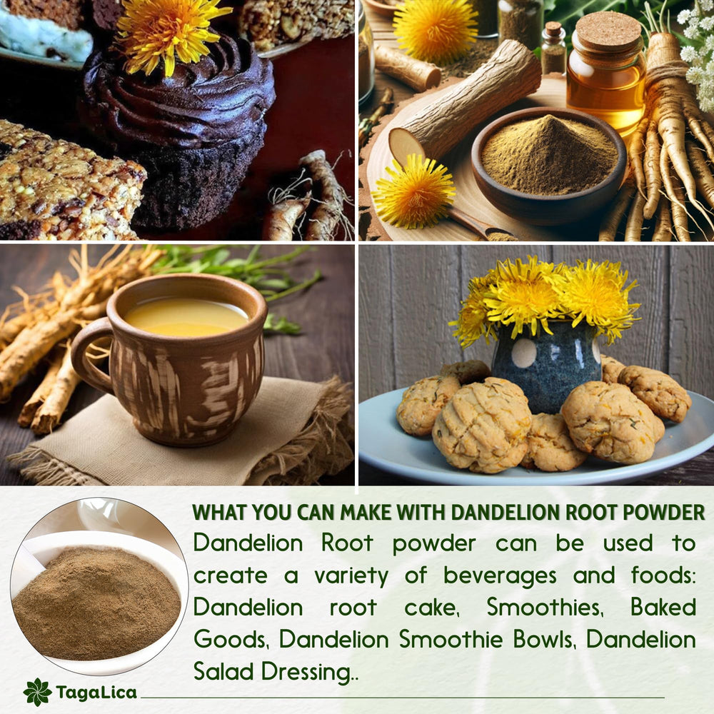 Tagalica dandelion root powder resealable pouch freshness.