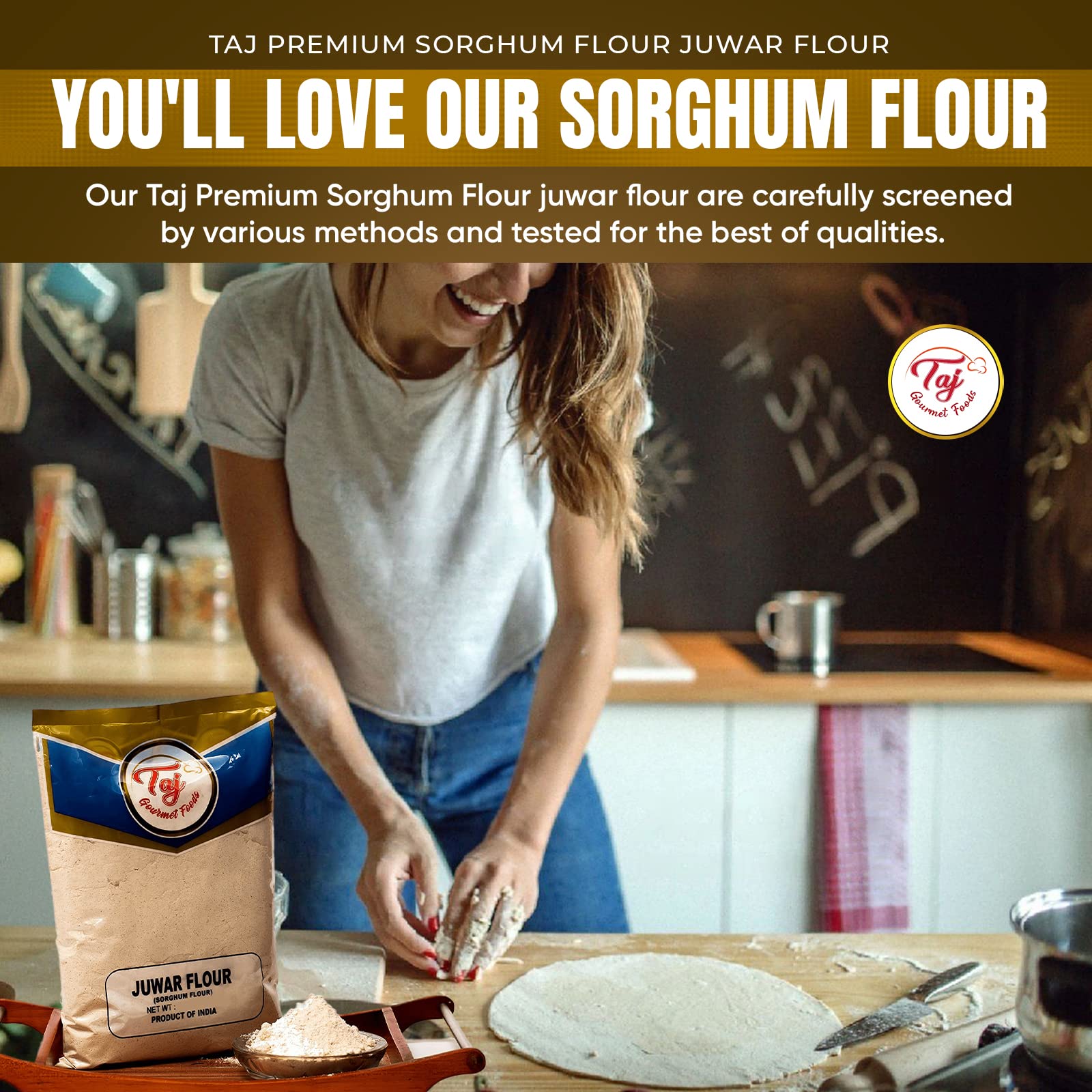 TAJ Gourmet Foods sorghum grains ready to mill