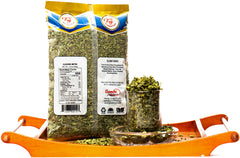 Close-up of TAJ Kasoori Methi leaves showing vibrant green texture.