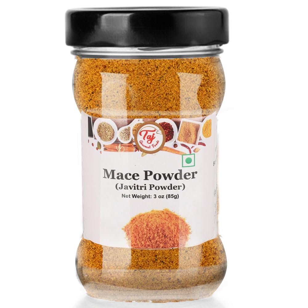 TAJ Mace Powder bottle pour reveals warm aroma ideal for curries