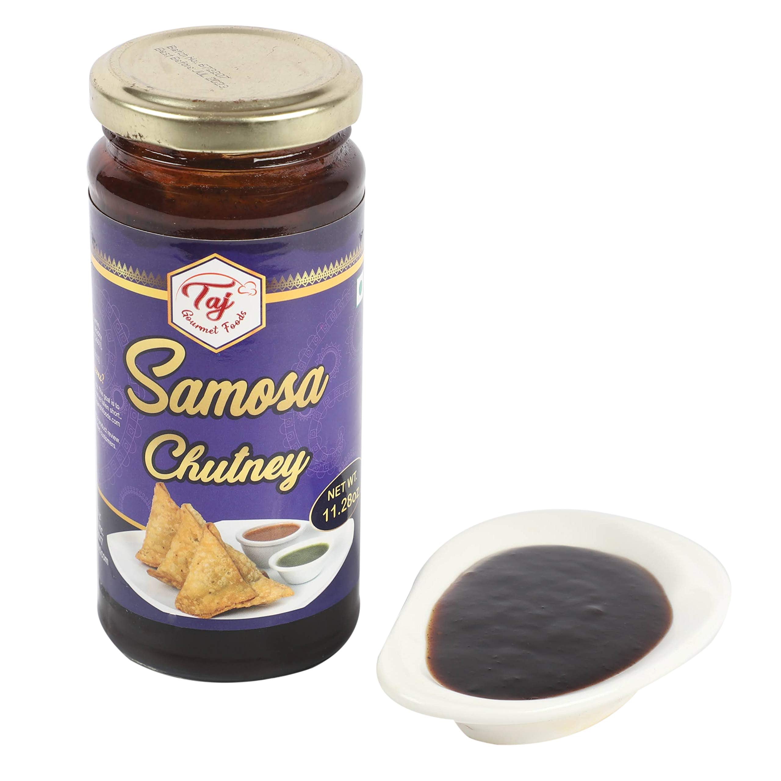 TAJ Gourmet Samosa Chutney plate-tasting invites pairing with appetizers