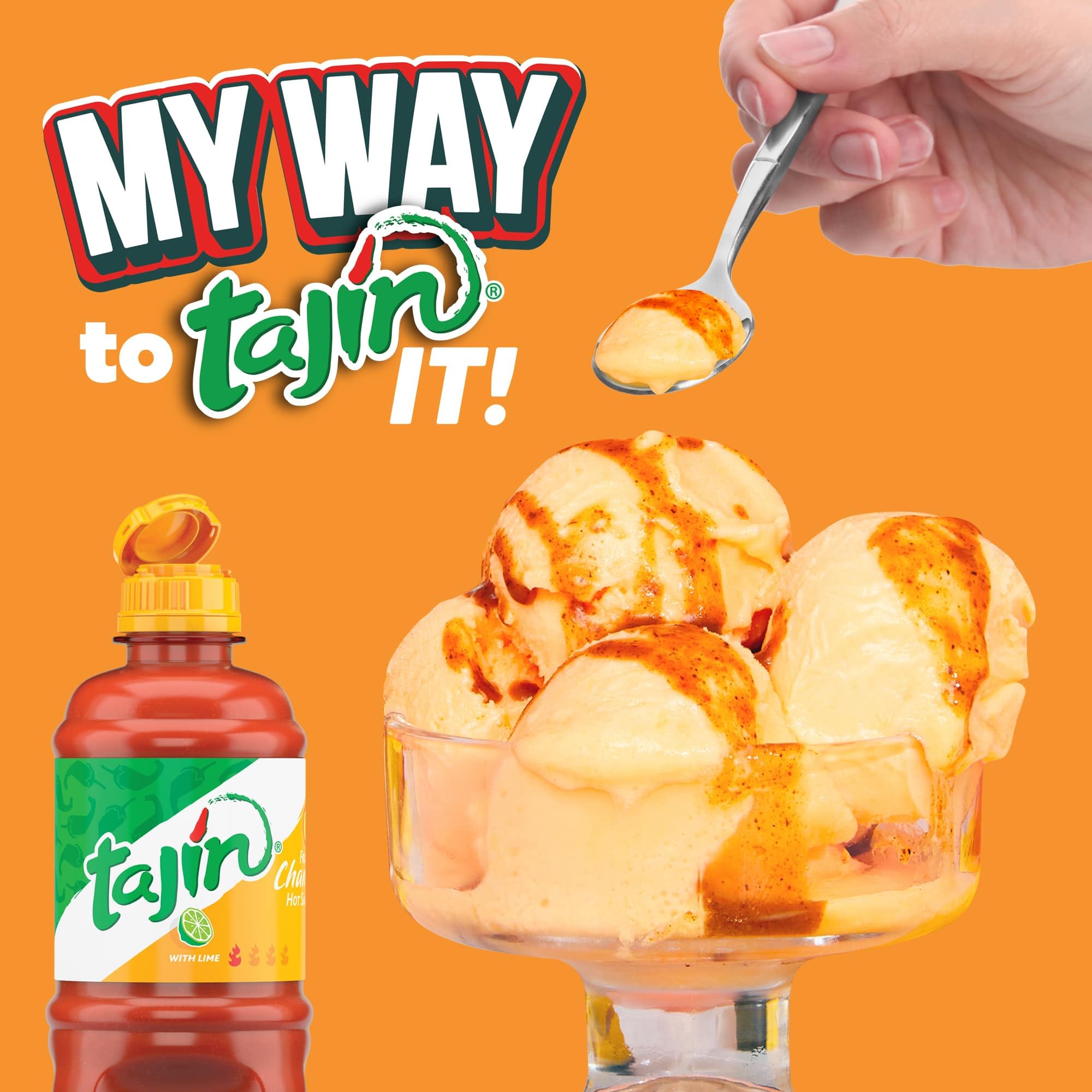 Fresh fruit dusted with Tajin Chamoy for a sweet-tangy bite.