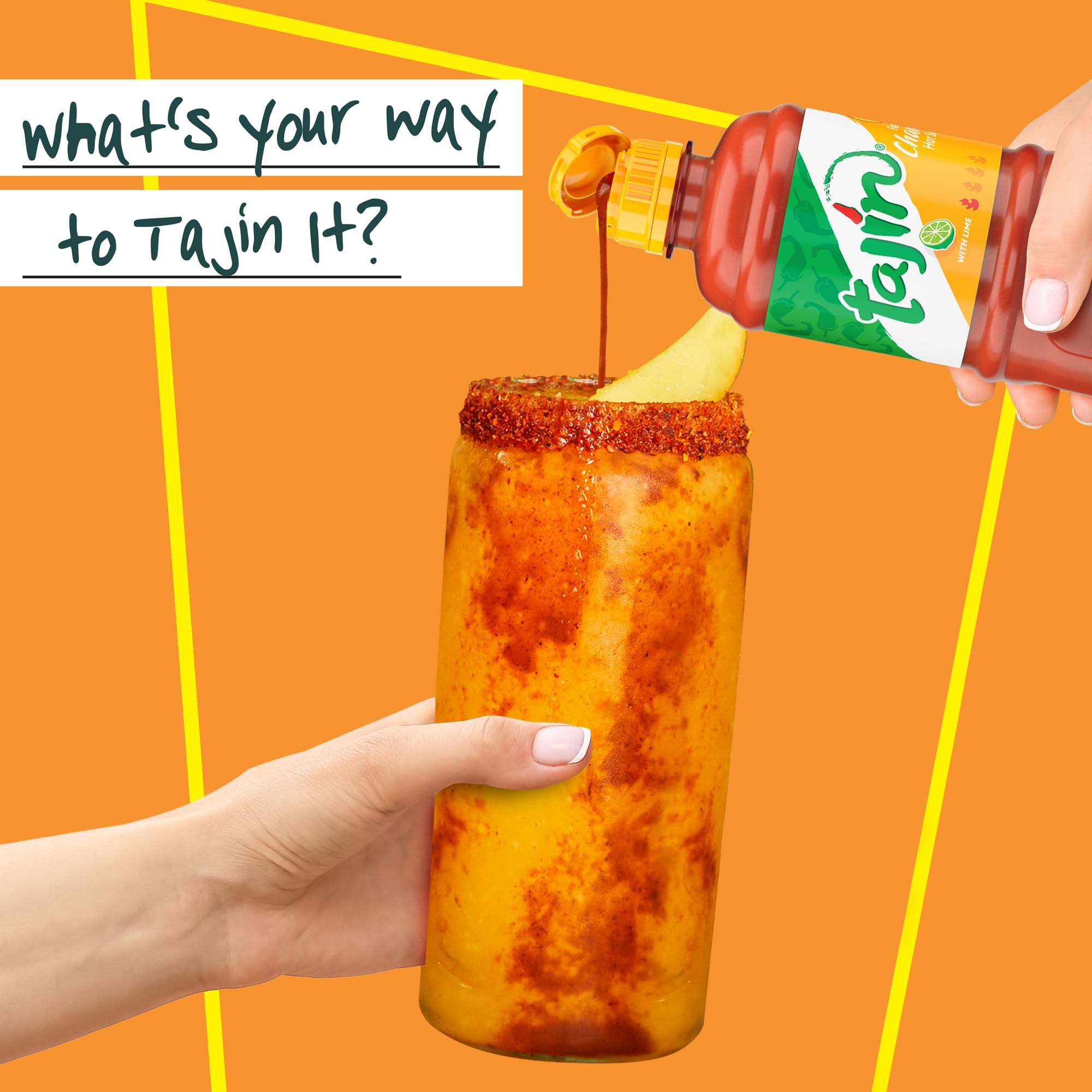 Tajin Fruity Chamoy Hot Sauce with chips provides a balanced finish