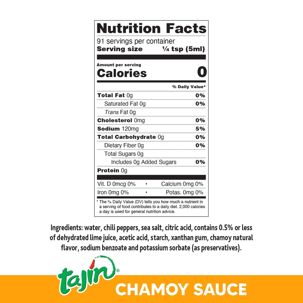 Tajin Fruity Chamoy sauce being poured over desserts for tangy flavor.